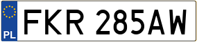 Trailer License Plate